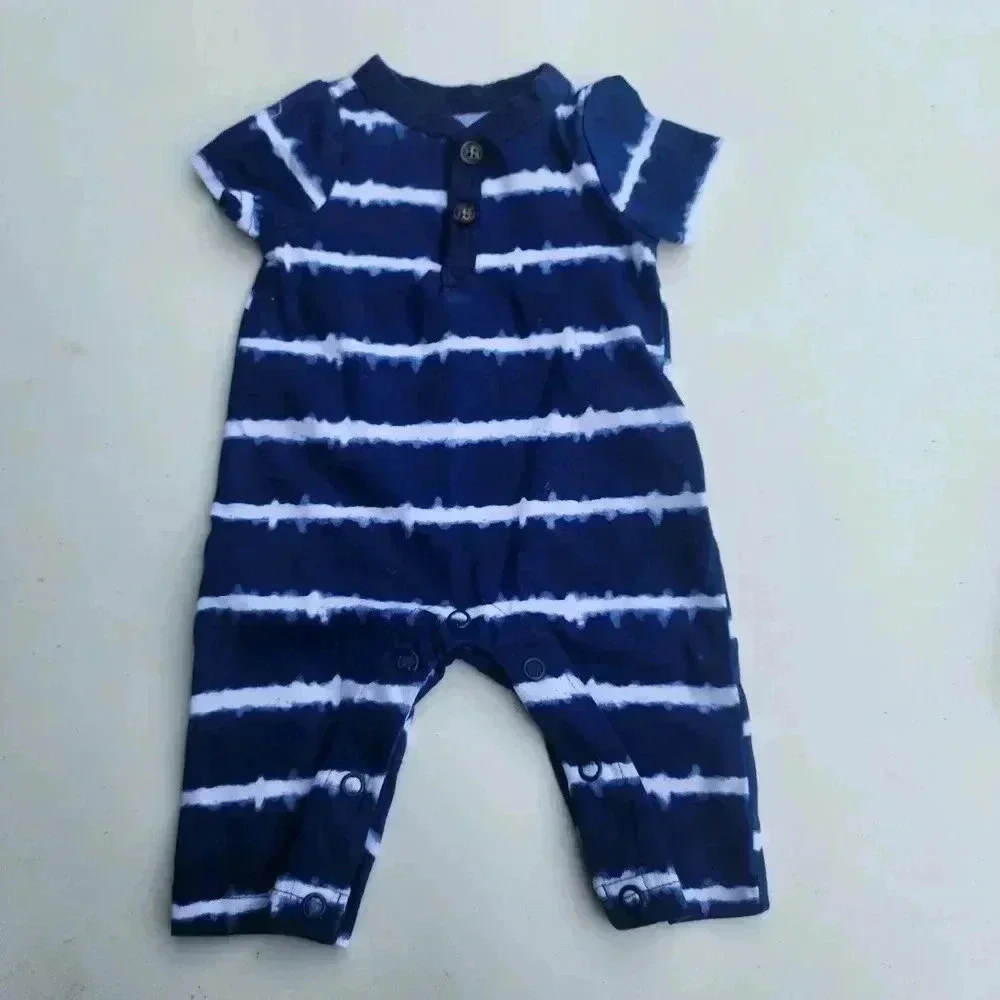 Lot of 2 Carter's Child Of Mine Preemie NewBorn Baby Long Sleeve Sleepers Sz P